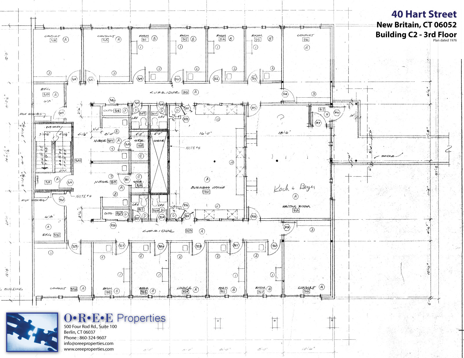 40 Hart St., New Britain, Building C2 - 3rd Floor Plan
