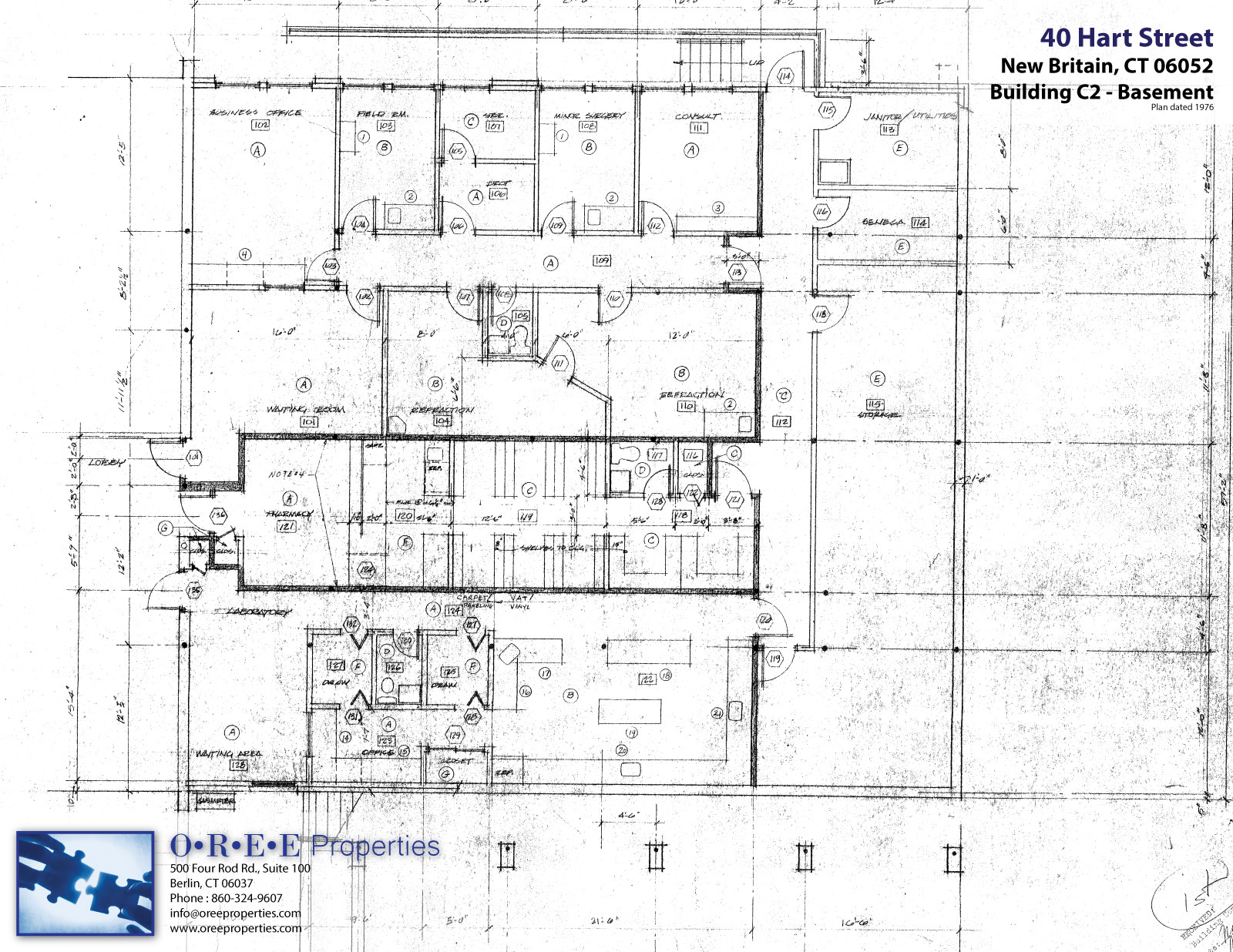 40 Hart St., New Britain, Building C2 - Lower Level Floor Plan