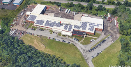 Google Earth provided aerial photo of 500 Four Rod Road, Berlin, CT - 2020