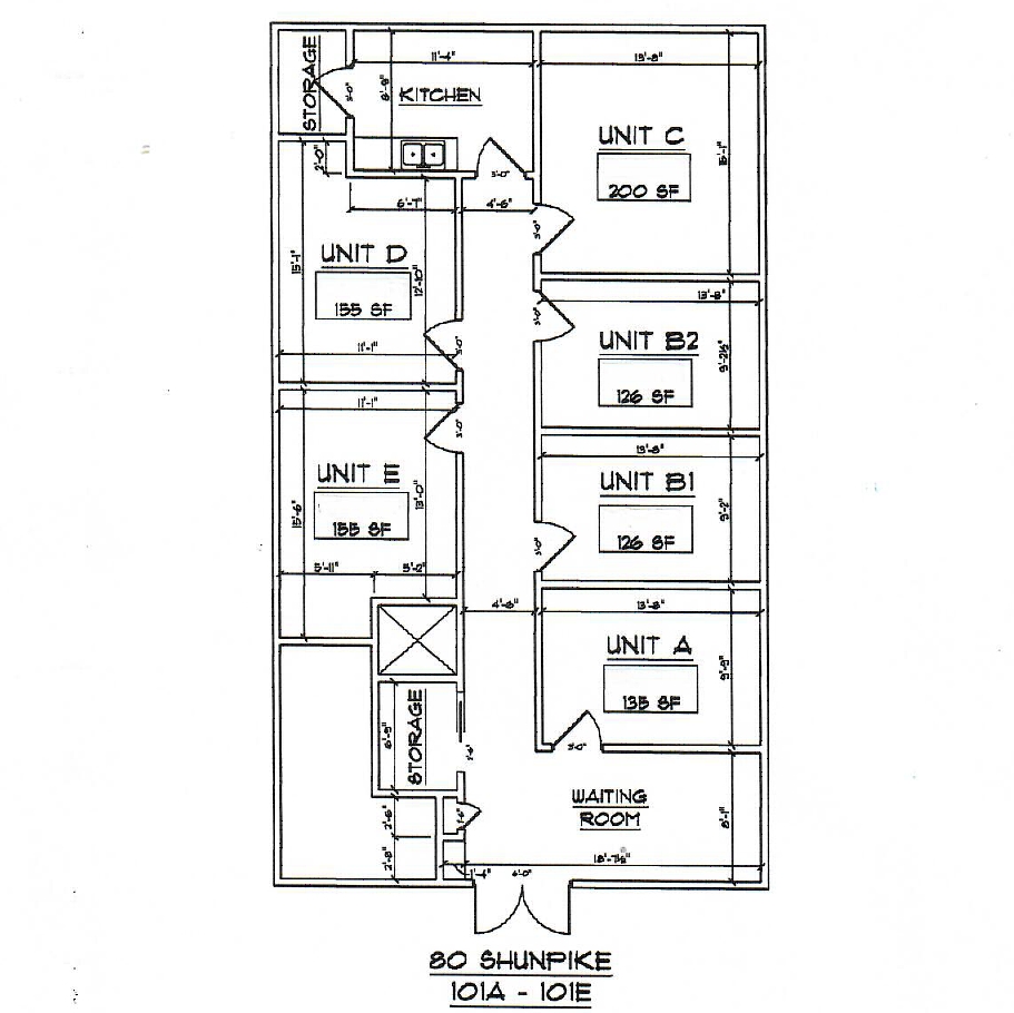 80 Shunpike Suite 101 Floorplan